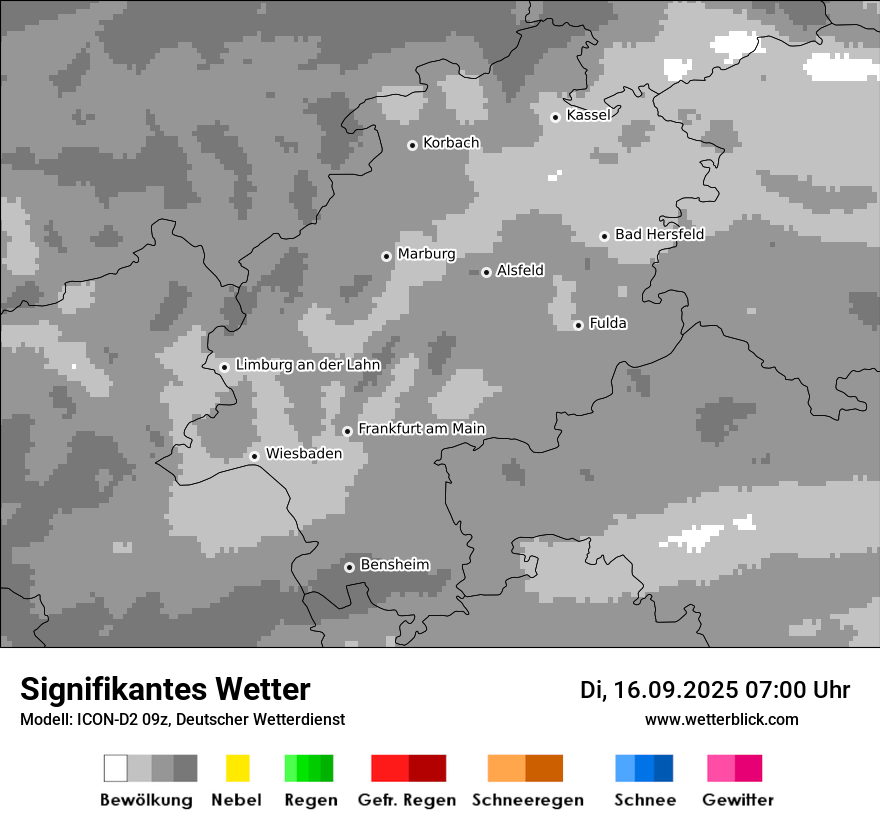 Modellkarten Signifikantes Wetter