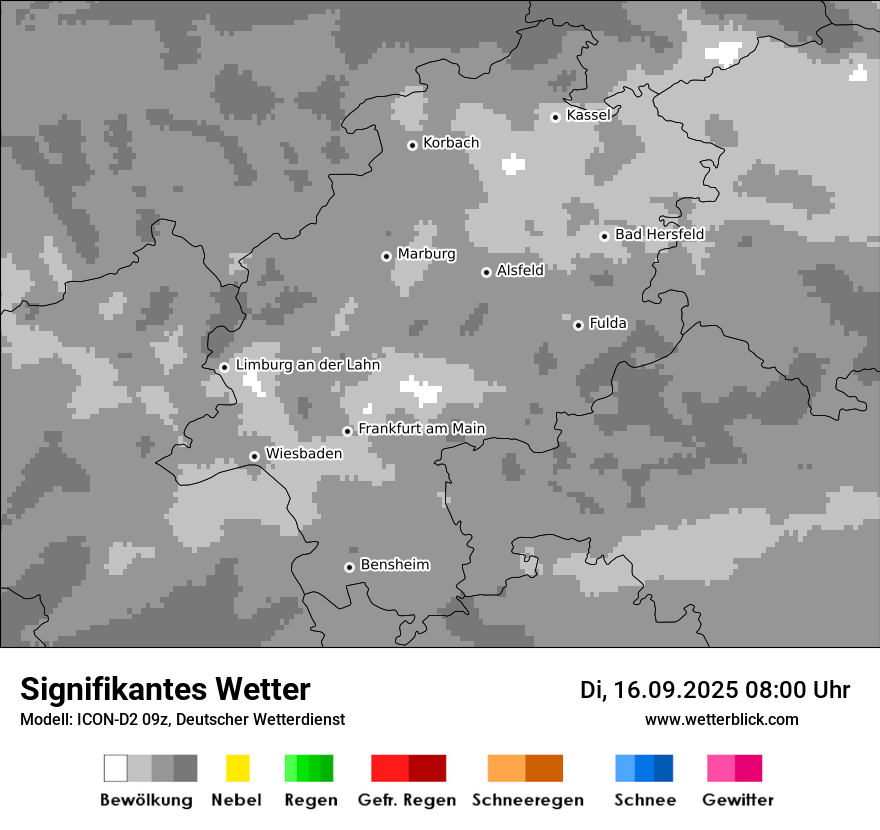 Modellkarten Signifikantes Wetter