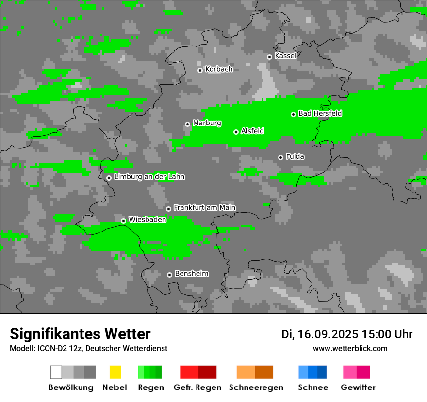 Modellkarten Signifikantes Wetter