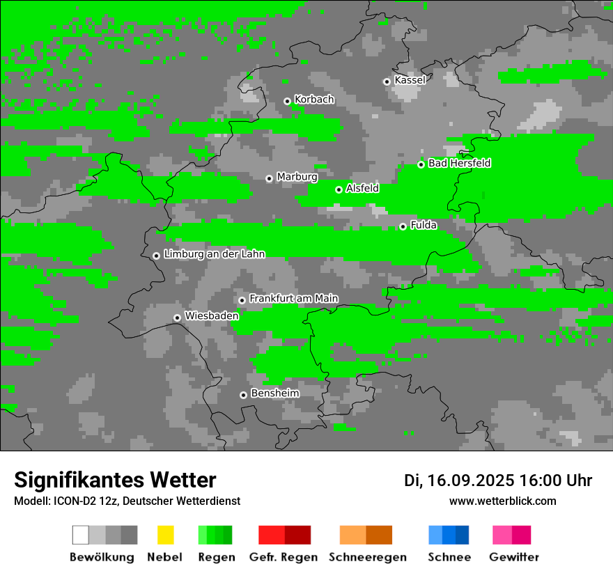 Modellkarten Signifikantes Wetter