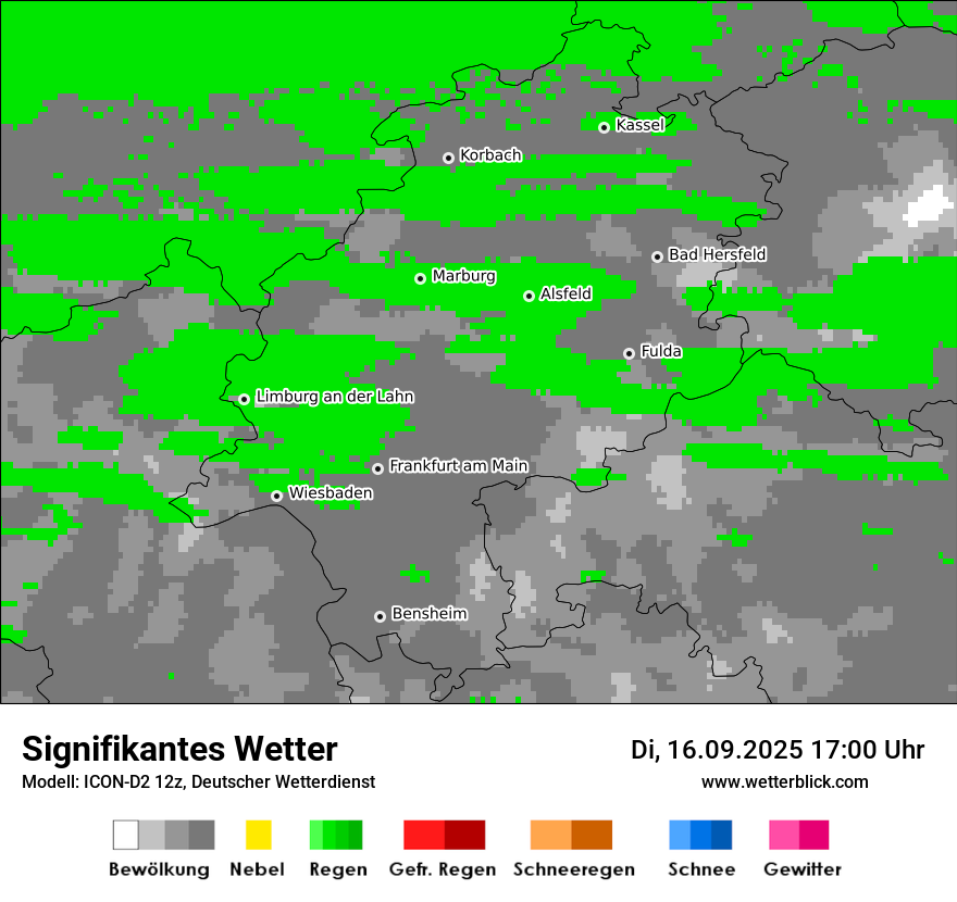 Modellkarten Signifikantes Wetter