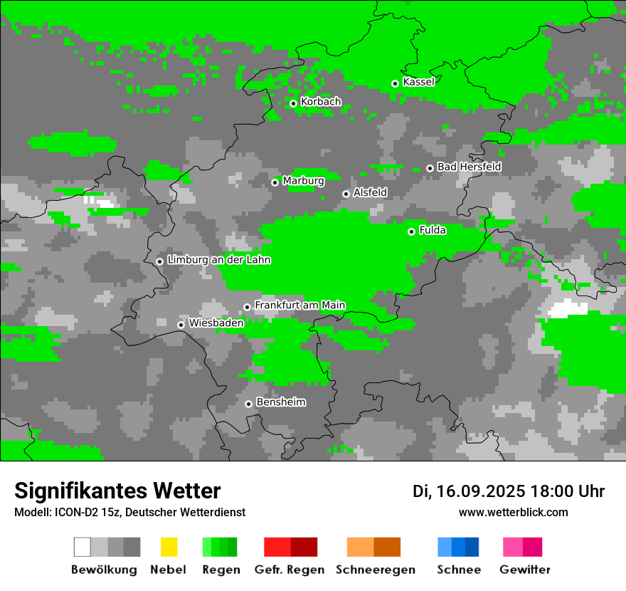 Modellkarten Signifikantes Wetter
