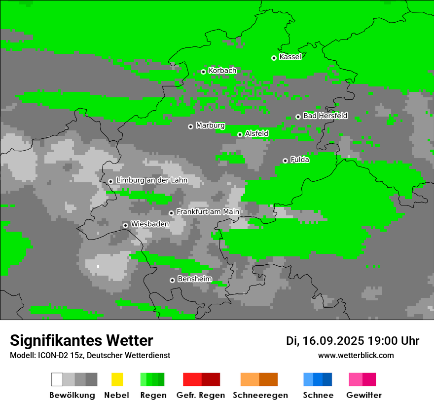 Modellkarten Signifikantes Wetter