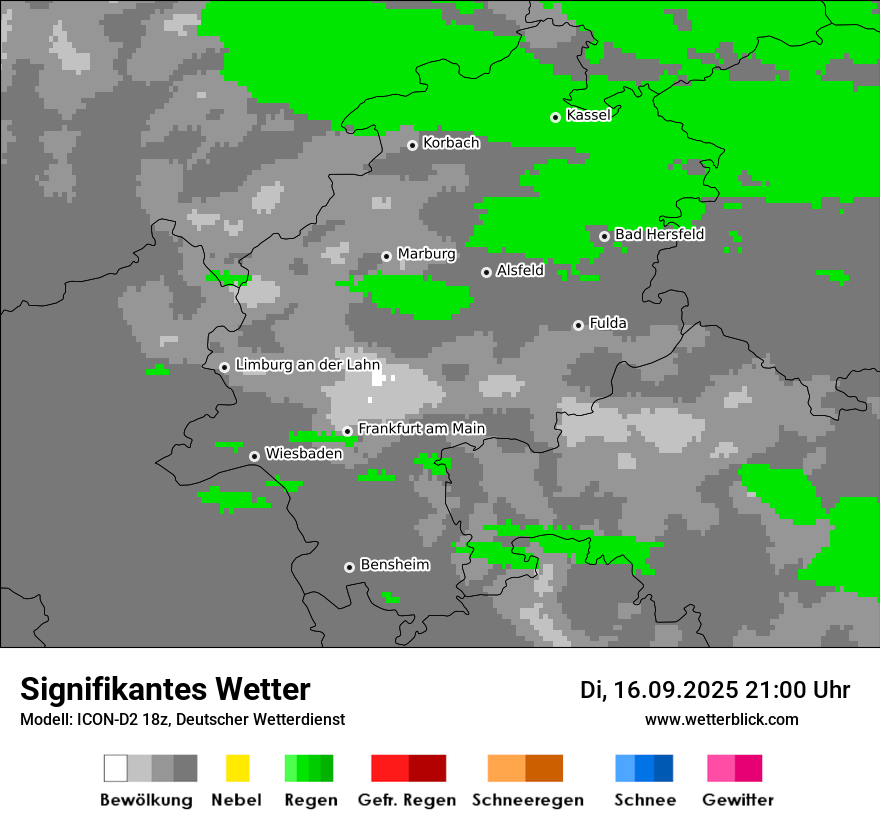 Modellkarten Signifikantes Wetter