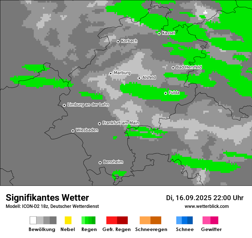 Modellkarten Signifikantes Wetter