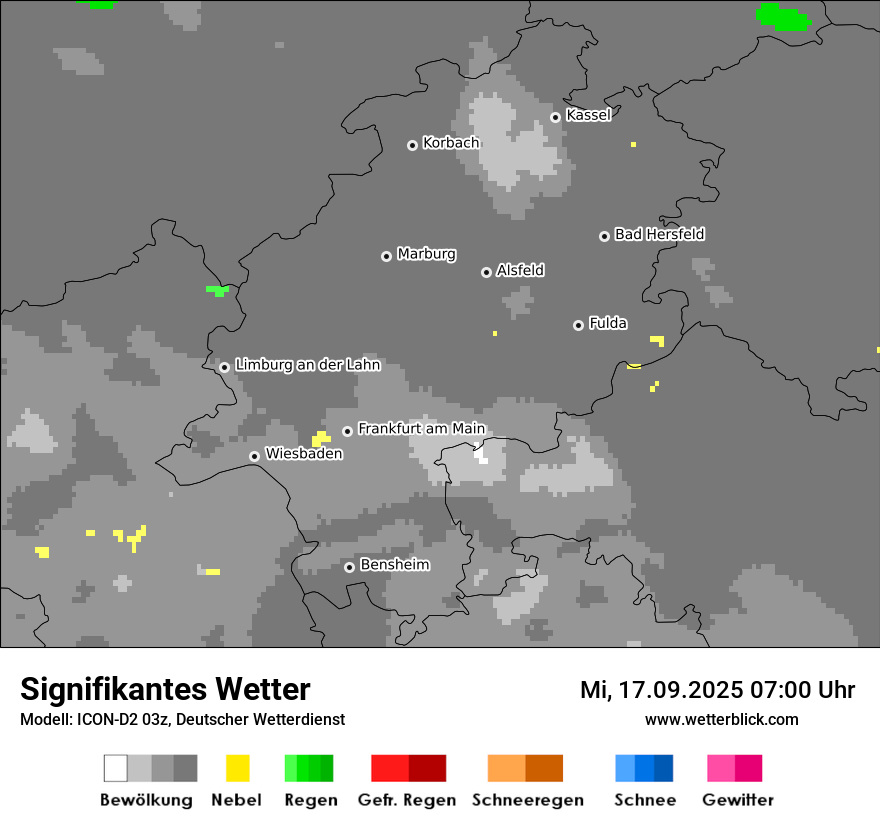 Modellkarten Signifikantes Wetter