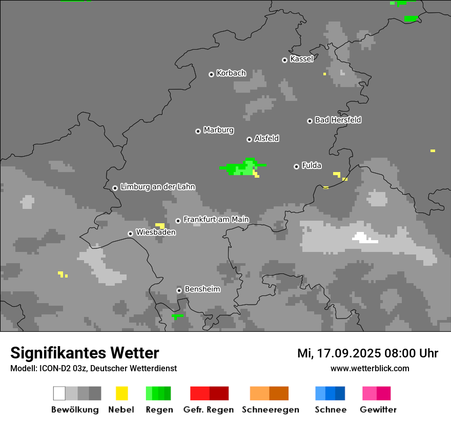 Modellkarten Signifikantes Wetter