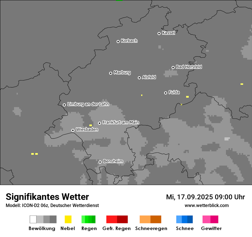 Modellkarten Signifikantes Wetter
