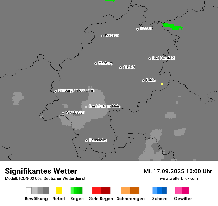 Modellkarten Signifikantes Wetter