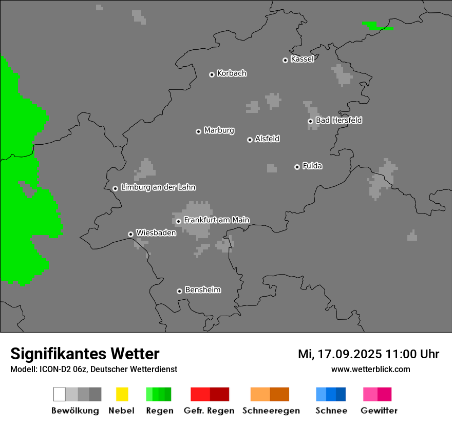 Modellkarten Signifikantes Wetter