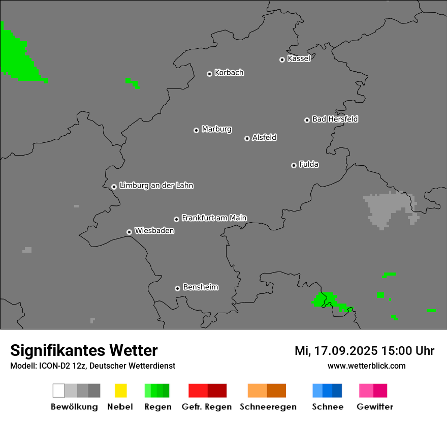 Modellkarten Signifikantes Wetter