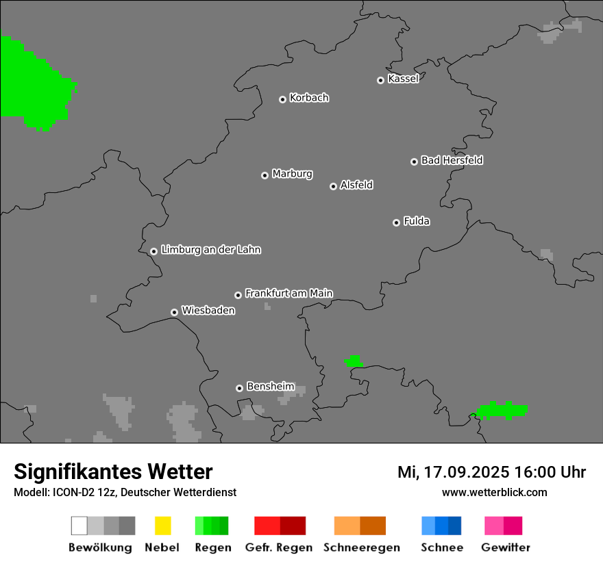 Modellkarten Signifikantes Wetter