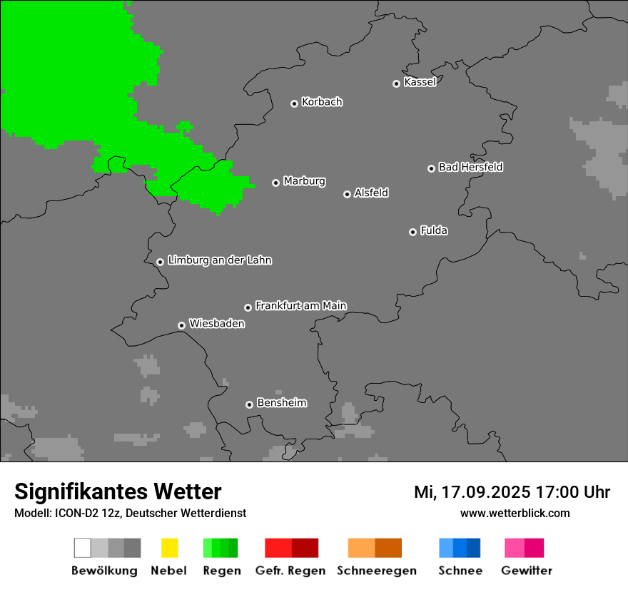 Modellkarten Signifikantes Wetter