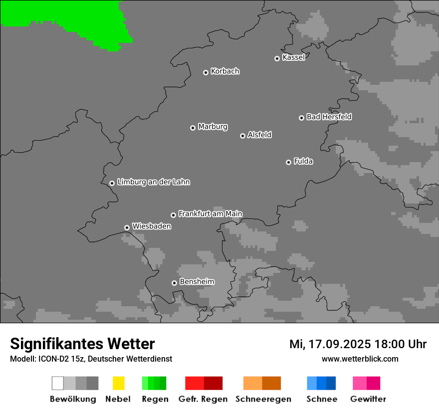 Modellkarten Signifikantes Wetter