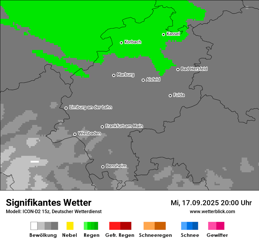 Modellkarten Signifikantes Wetter