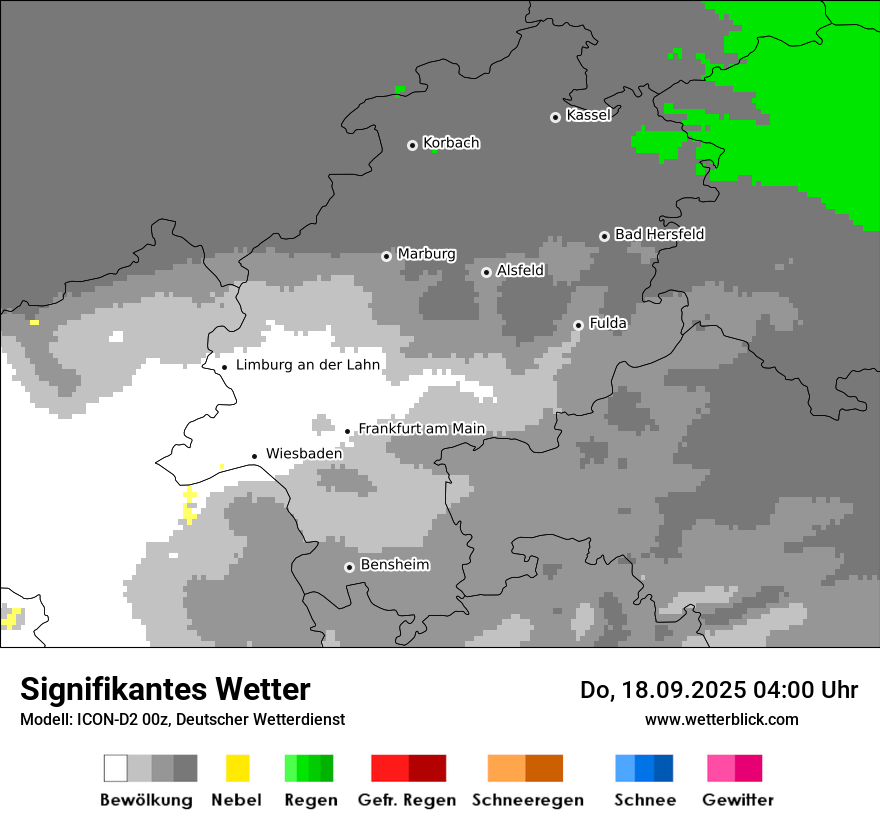 Modellkarten Signifikantes Wetter