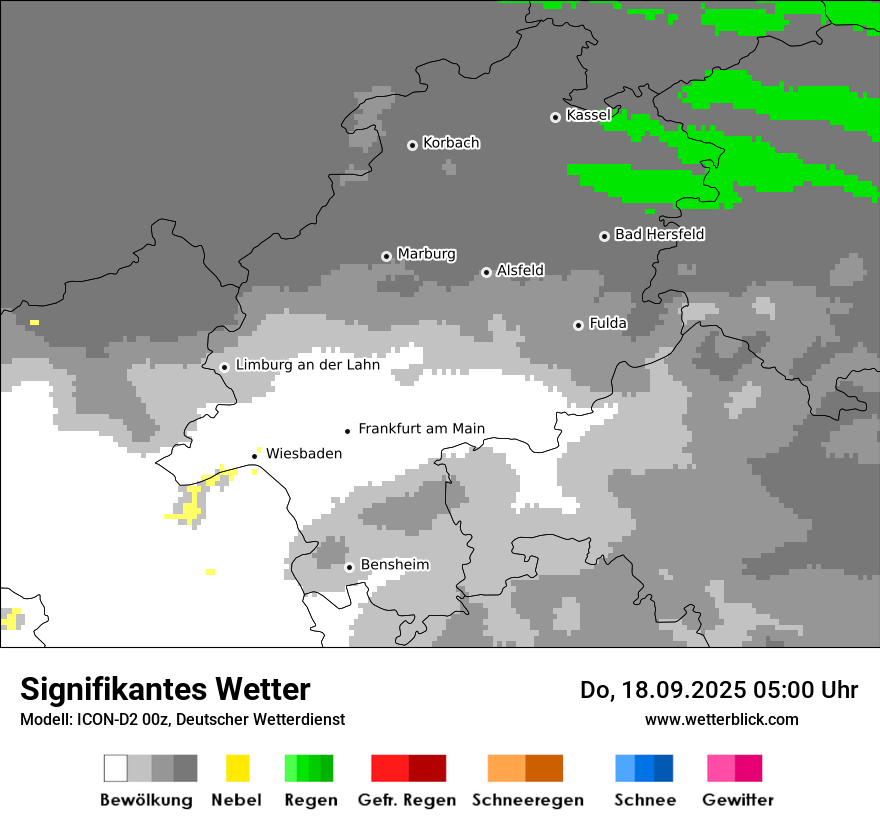 Modellkarten Signifikantes Wetter