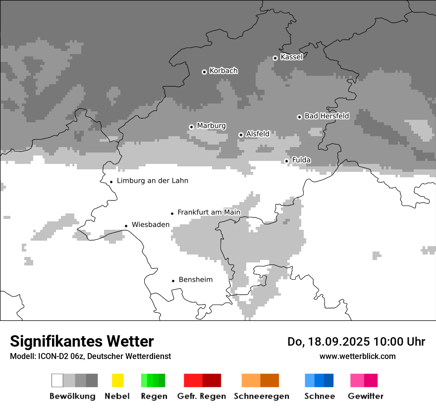Modellkarten Signifikantes Wetter