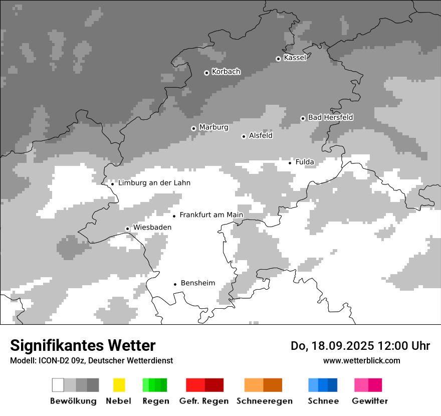 Modellkarten Signifikantes Wetter