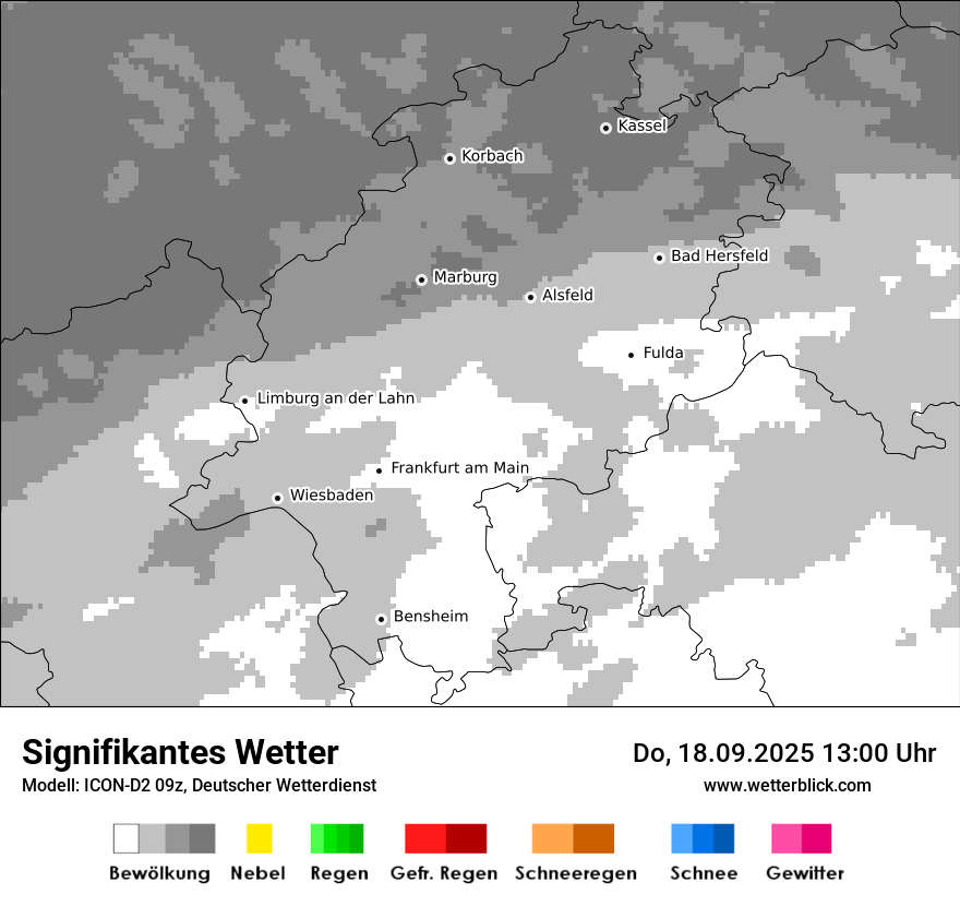 Modellkarten Signifikantes Wetter