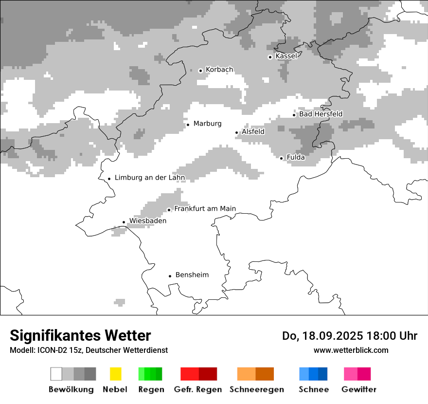 Modellkarten Signifikantes Wetter