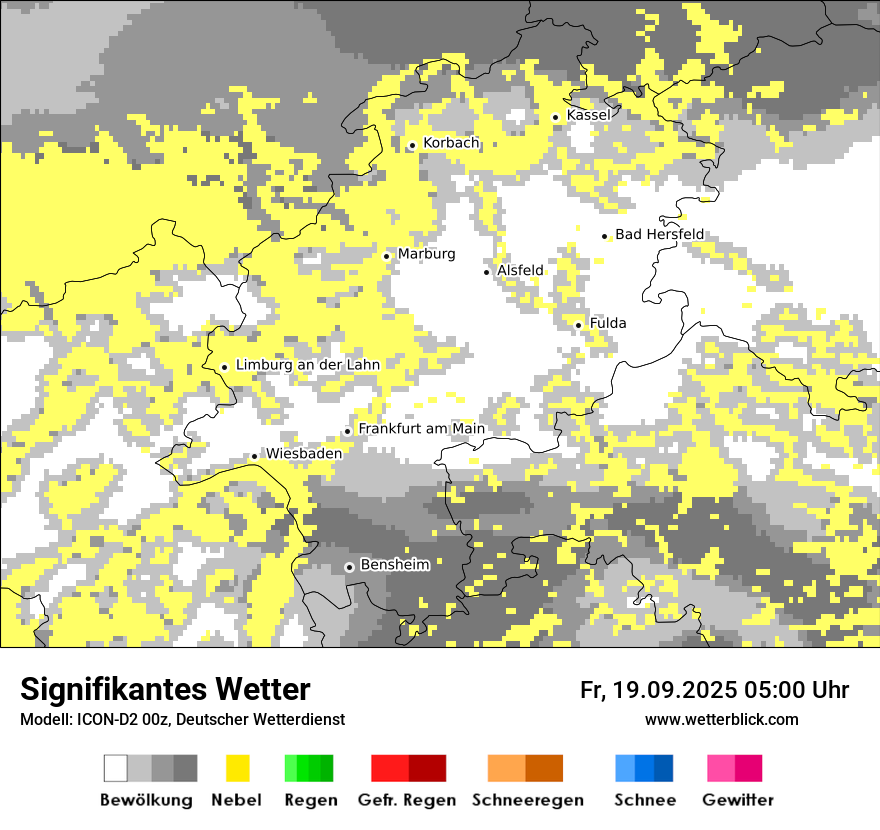 Modellkarten Signifikantes Wetter
