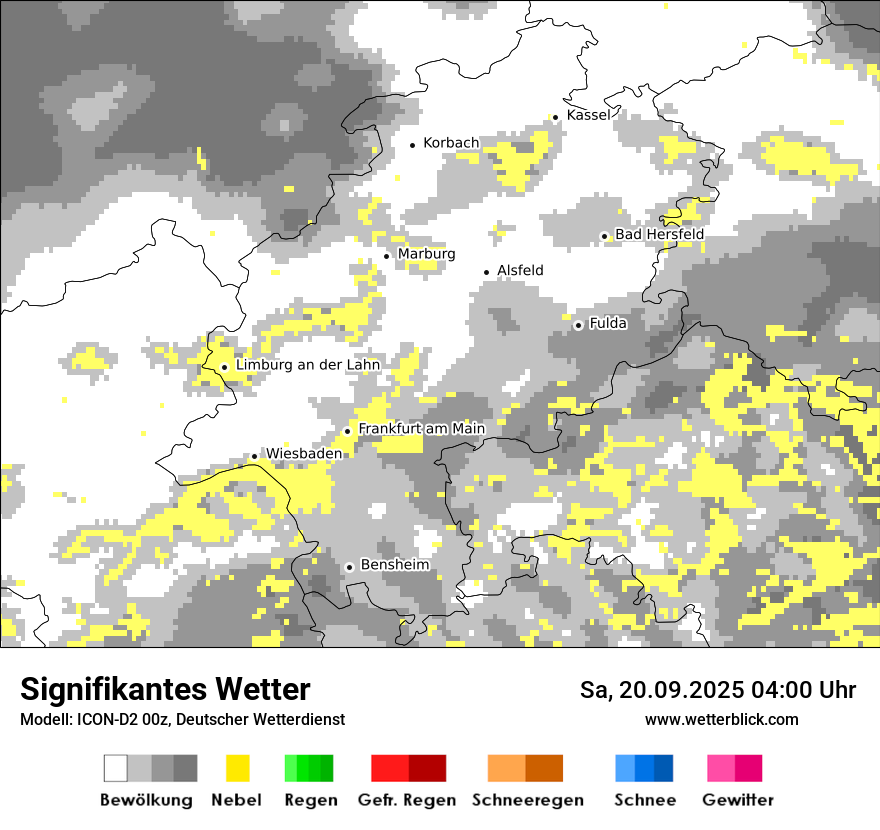 Modellkarten Signifikantes Wetter