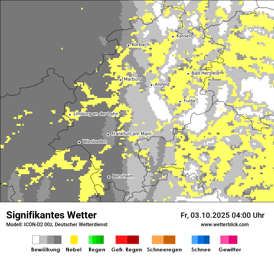 Modellkarten Signifikantes Wetter