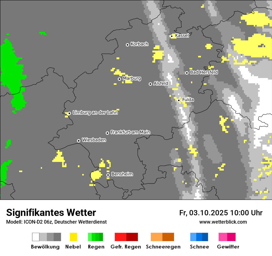 Modellkarten Signifikantes Wetter