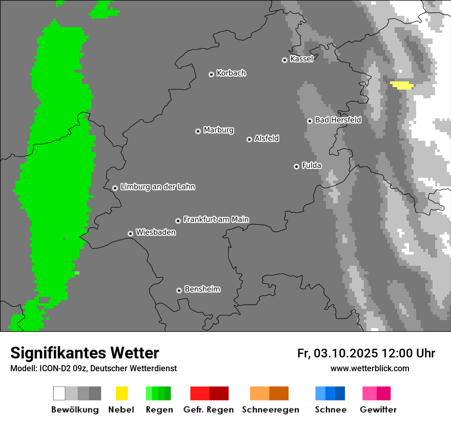 Modellkarten Signifikantes Wetter
