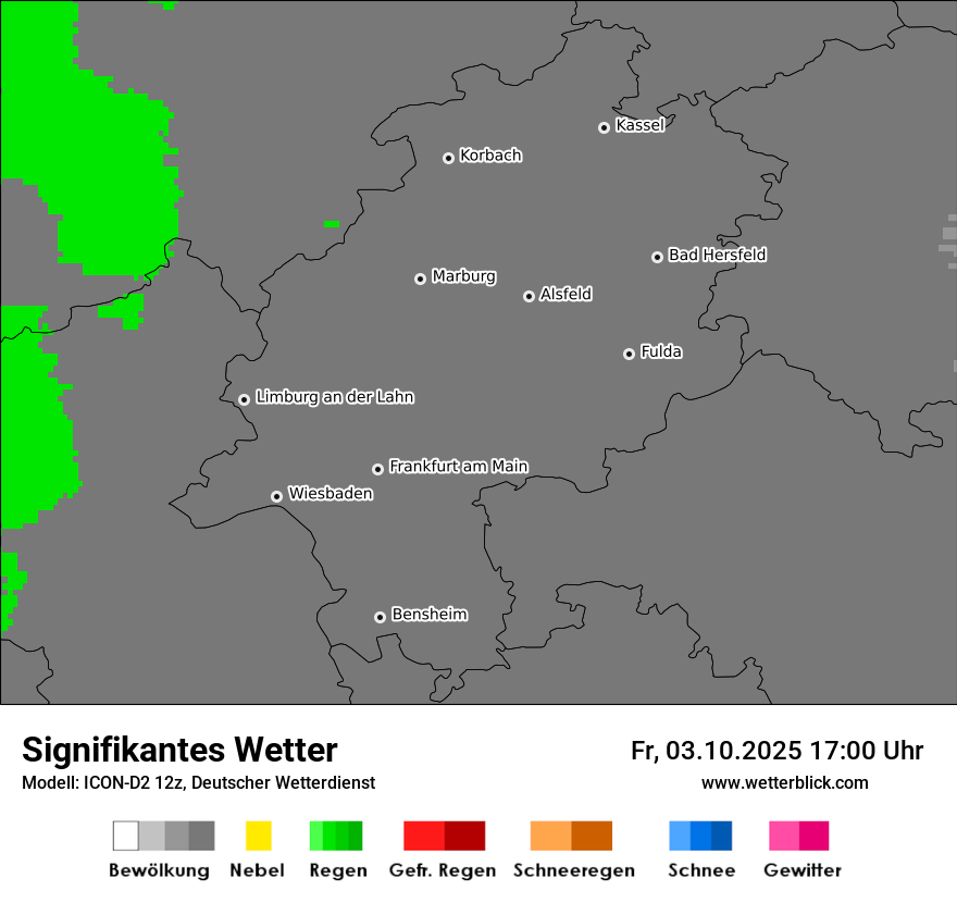 Modellkarten Signifikantes Wetter