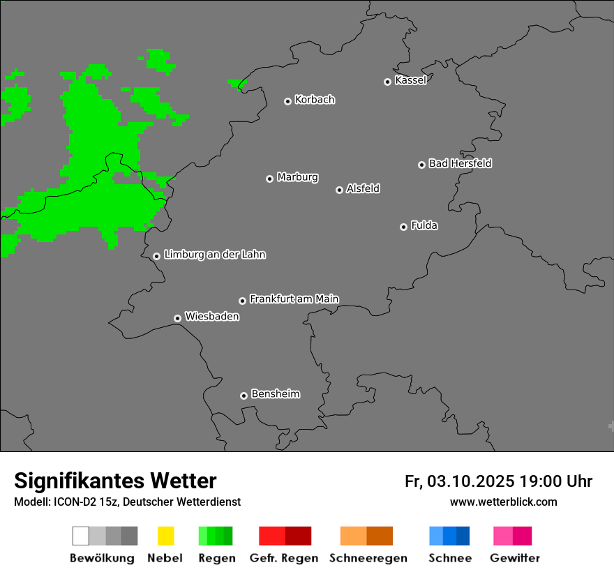 Modellkarten Signifikantes Wetter
