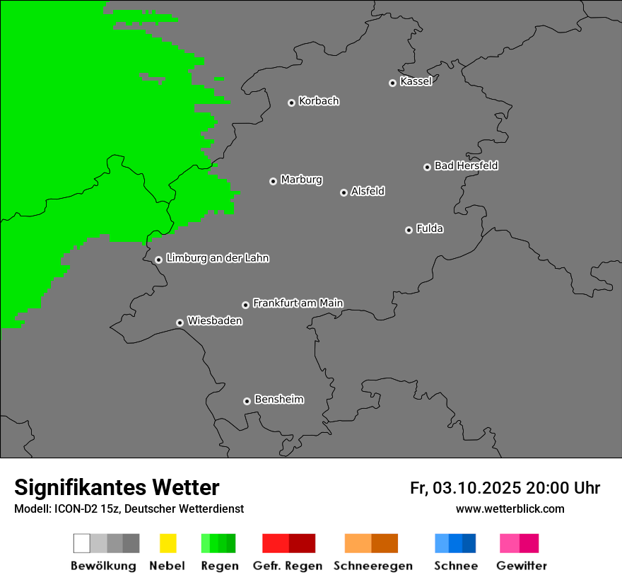 Modellkarten Signifikantes Wetter