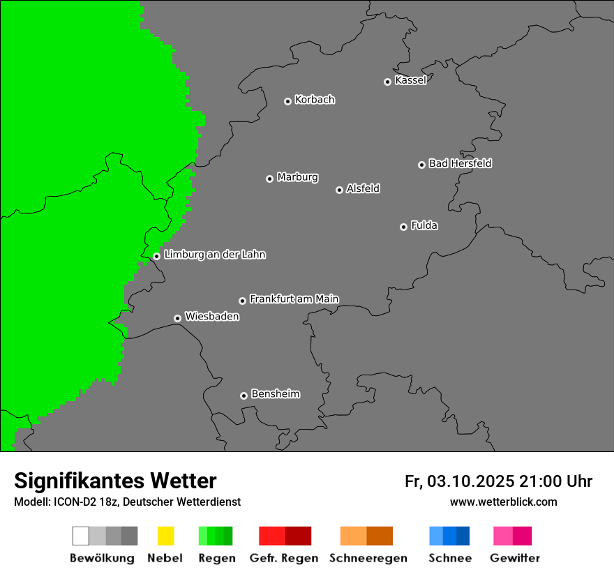 Modellkarten Signifikantes Wetter