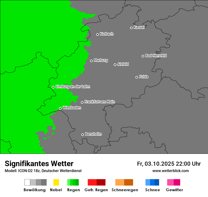 Modellkarten Signifikantes Wetter