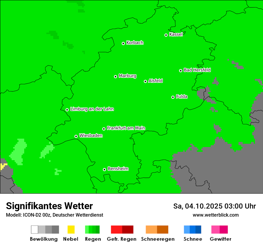 Modellkarten Signifikantes Wetter