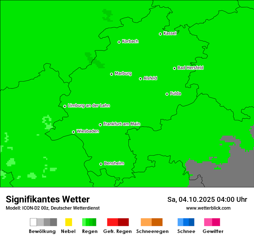 Modellkarten Signifikantes Wetter