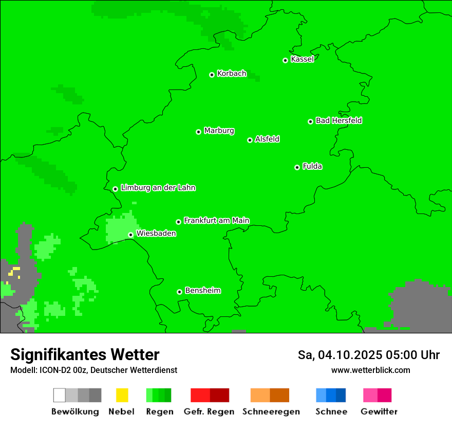Modellkarten Signifikantes Wetter