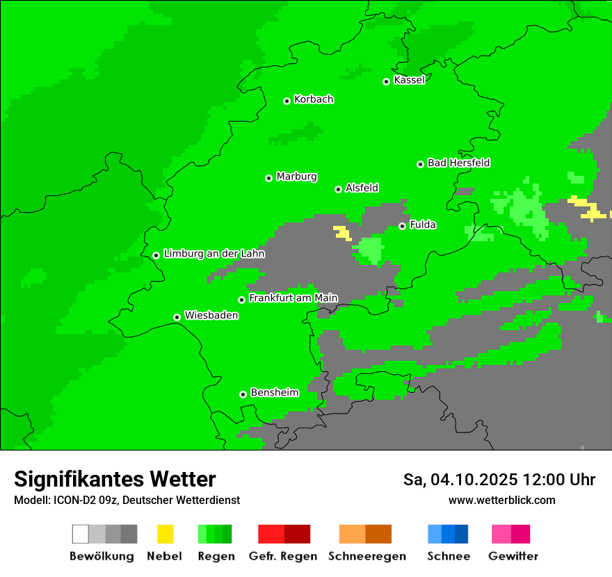 Modellkarten Signifikantes Wetter