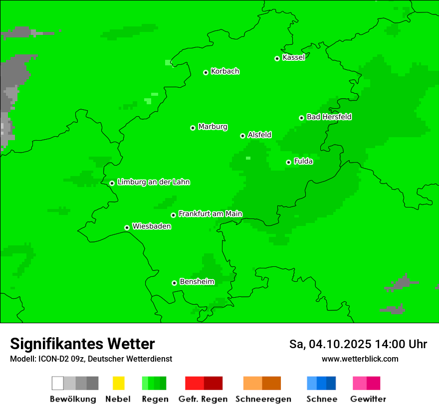 Modellkarten Signifikantes Wetter
