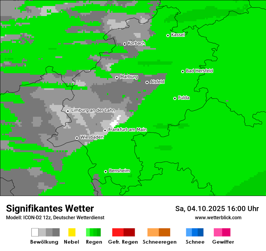 Modellkarten Signifikantes Wetter