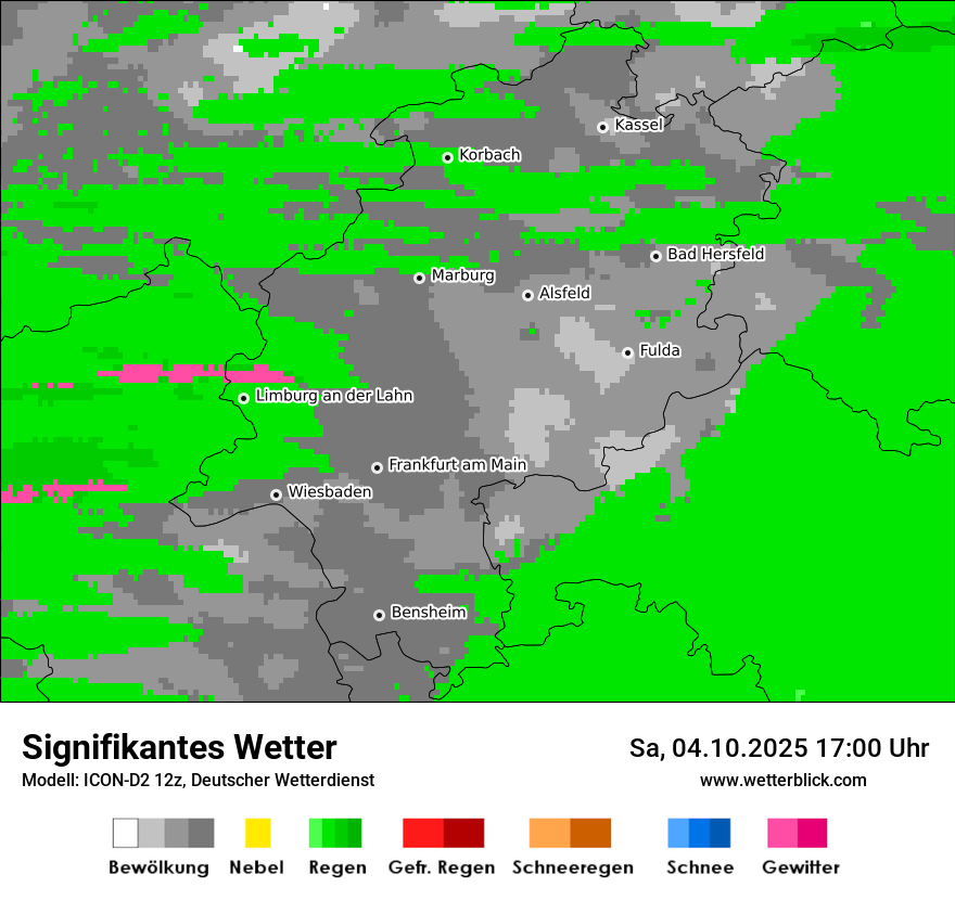 Modellkarten Signifikantes Wetter