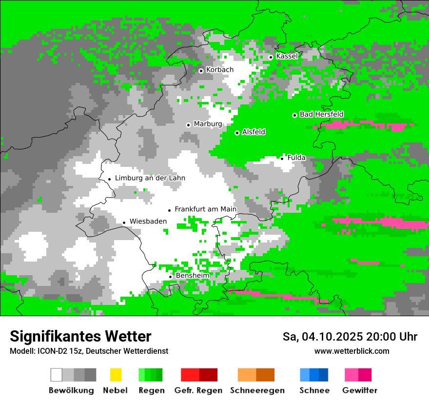 Modellkarten Signifikantes Wetter