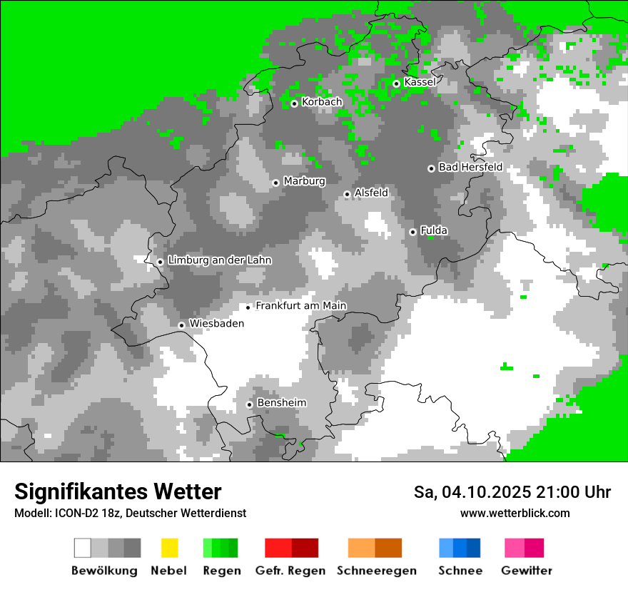 Modellkarten Signifikantes Wetter