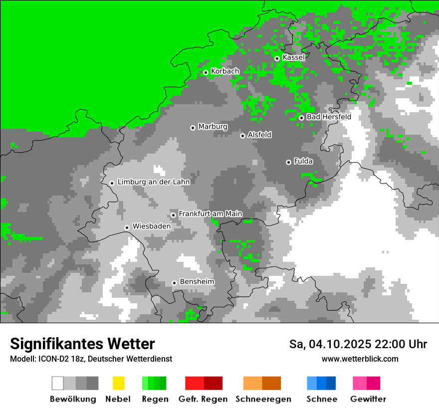 Modellkarten Signifikantes Wetter