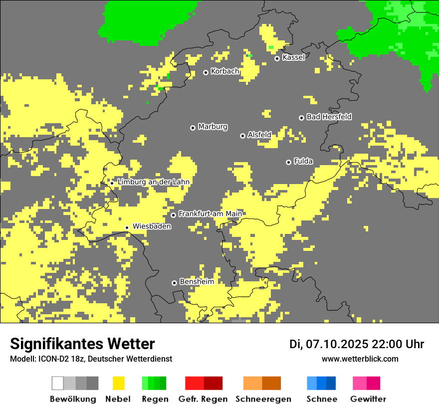 Modellkarten Signifikantes Wetter