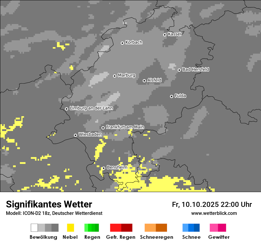 Modellkarten Signifikantes Wetter