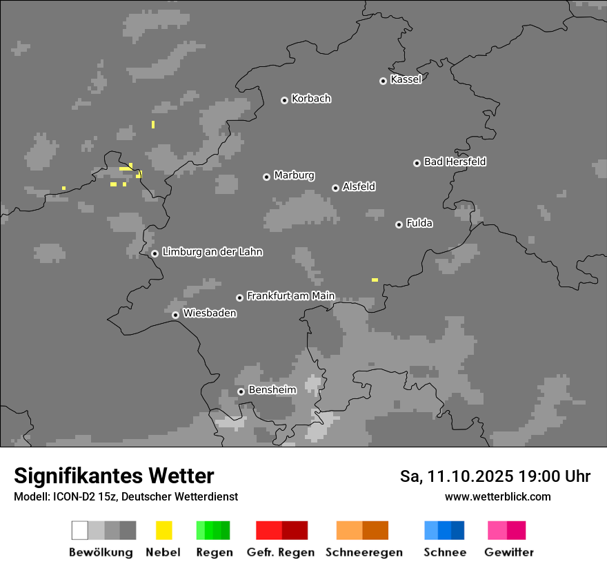 Modellkarten Signifikantes Wetter