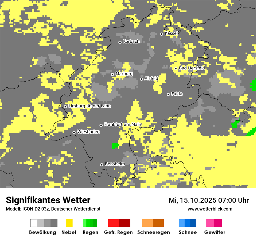 Modellkarten Signifikantes Wetter