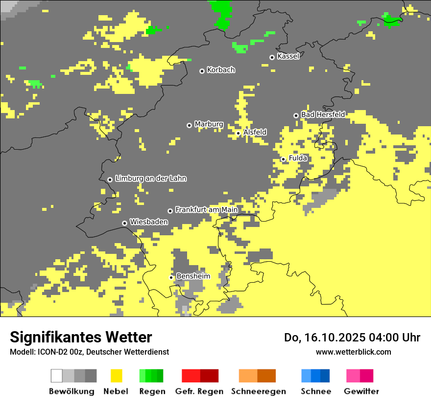 Modellkarten Signifikantes Wetter